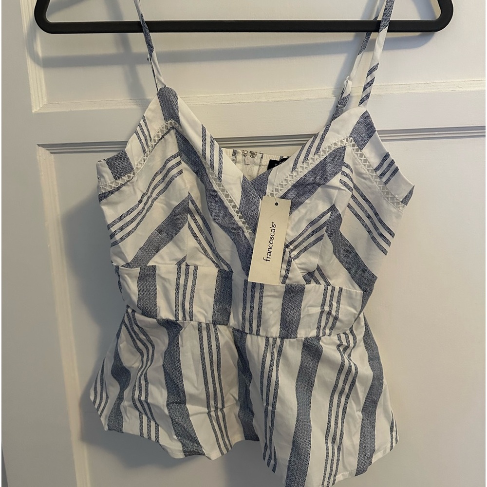 NWT peplum top from Francesca’s size Small
